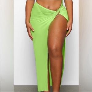 Skims mesh cover up sarong skirt